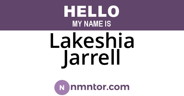 Lakeshia Jarrell