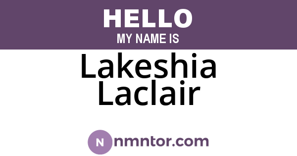 Lakeshia Laclair