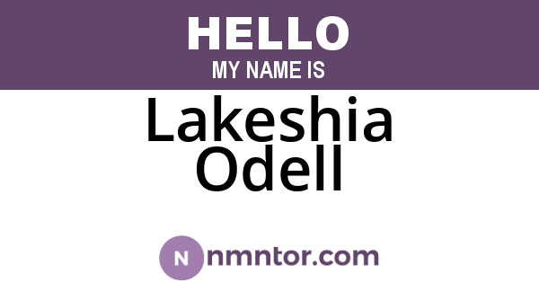 Lakeshia Odell