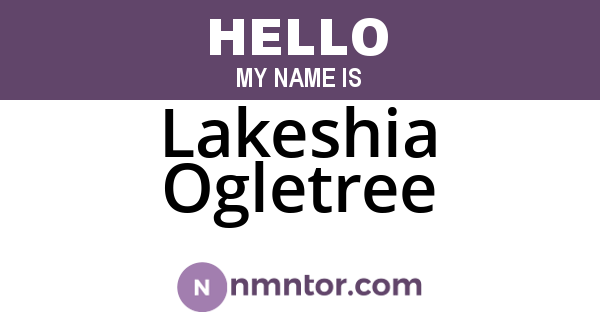 Lakeshia Ogletree