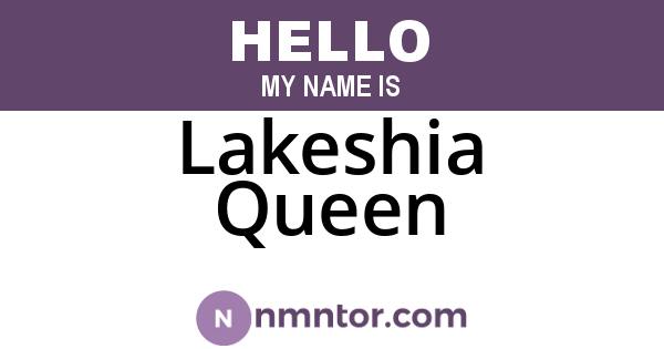 Lakeshia Queen