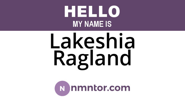 Lakeshia Ragland