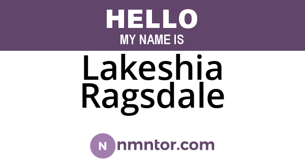 Lakeshia Ragsdale