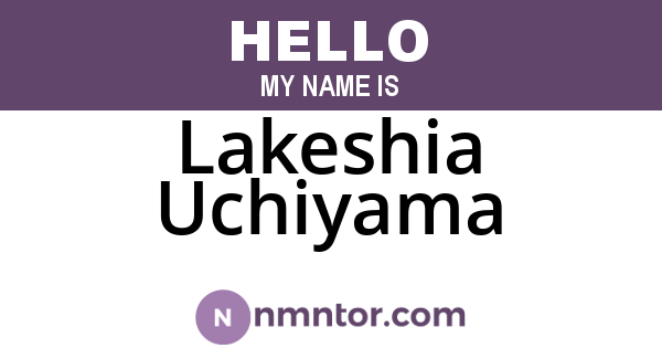 Lakeshia Uchiyama