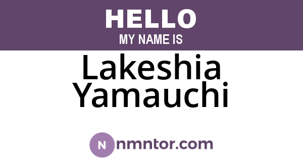 Lakeshia Yamauchi