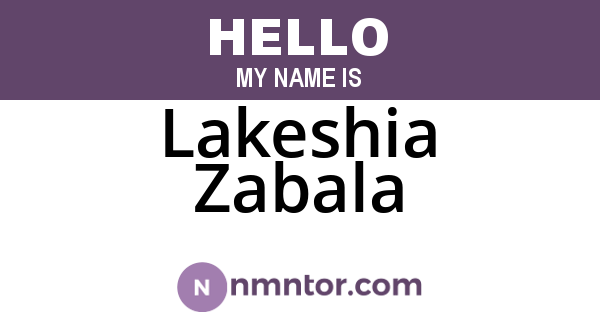 Lakeshia Zabala