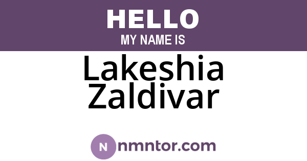 Lakeshia Zaldivar