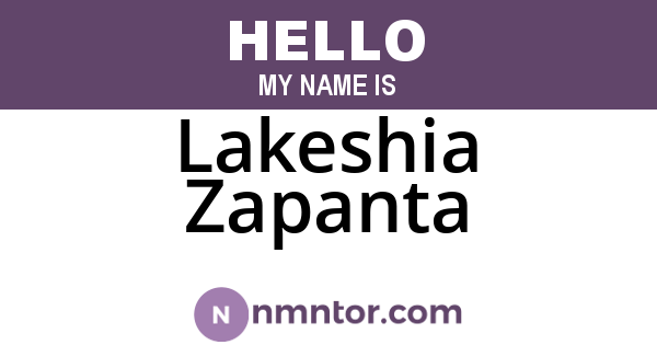 Lakeshia Zapanta