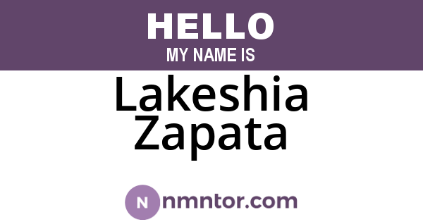 Lakeshia Zapata