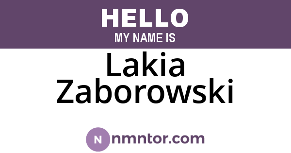 Lakia Zaborowski