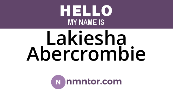 Lakiesha Abercrombie