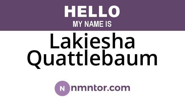 Lakiesha Quattlebaum