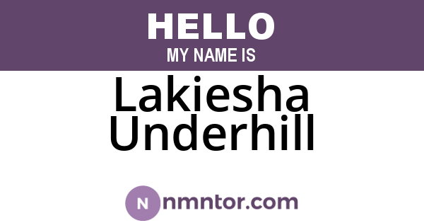 Lakiesha Underhill