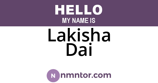 Lakisha Dai