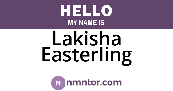 Lakisha Easterling