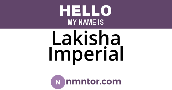 Lakisha Imperial