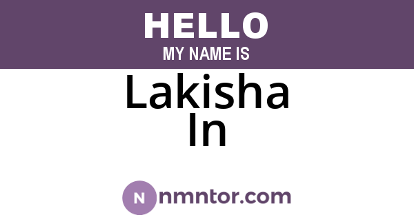 Lakisha In