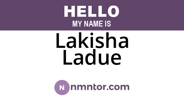Lakisha Ladue