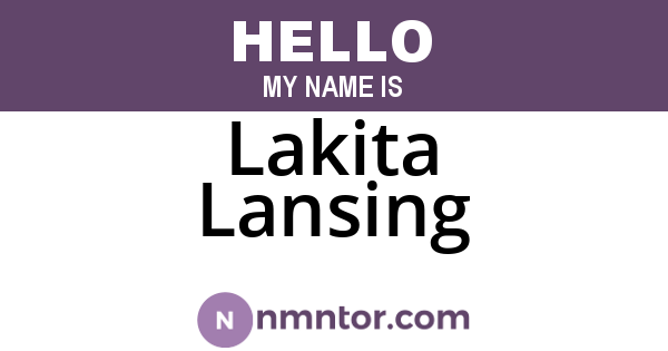 Lakita Lansing