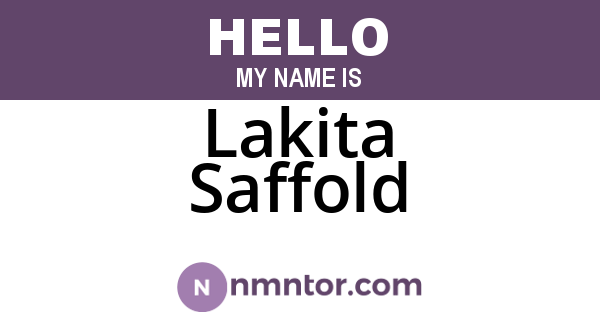 Lakita Saffold
