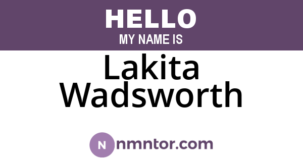 Lakita Wadsworth