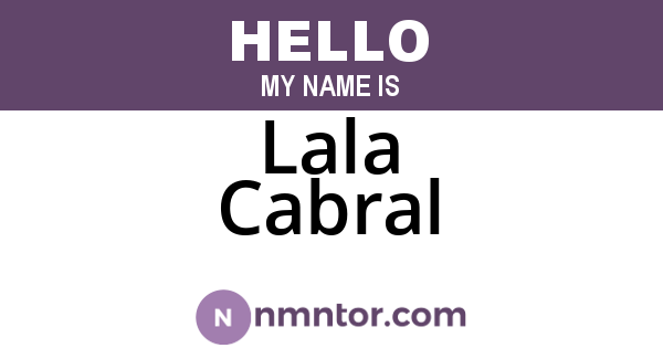 Lala Cabral