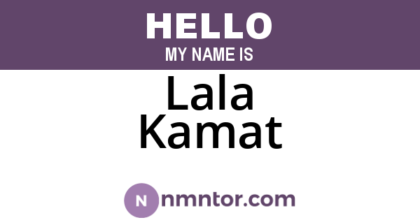 Lala Kamat