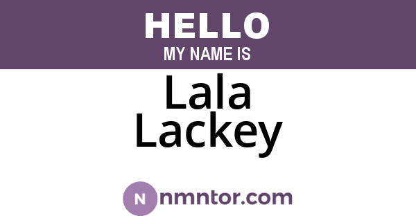 Lala Lackey