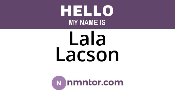 Lala Lacson