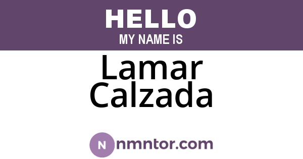 Lamar Calzada