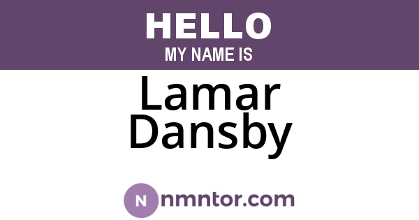 Lamar Dansby