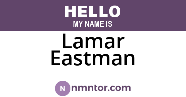 Lamar Eastman