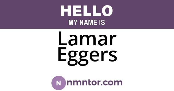 Lamar Eggers