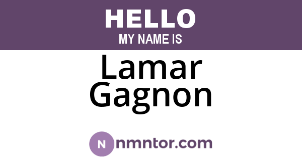 Lamar Gagnon