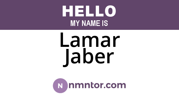 Lamar Jaber