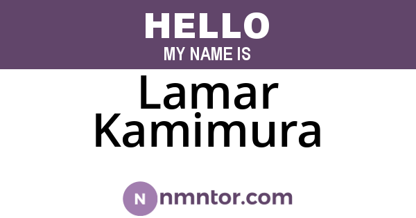 Lamar Kamimura