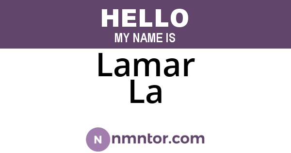 Lamar La