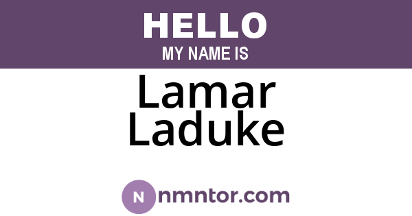 Lamar Laduke