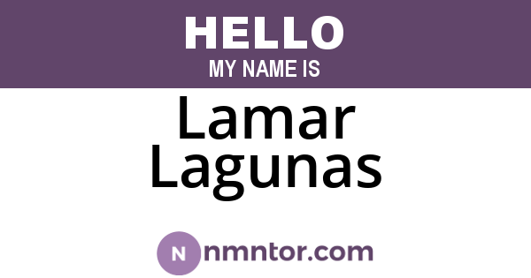 Lamar Lagunas