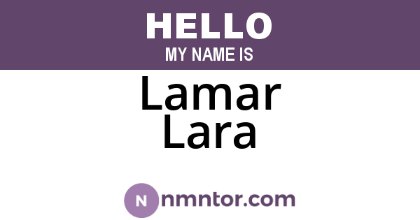 Lamar Lara