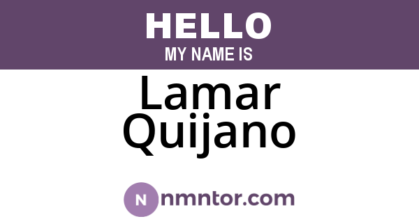 Lamar Quijano