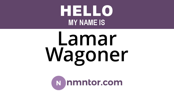 Lamar Wagoner