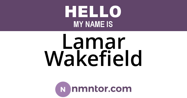 Lamar Wakefield