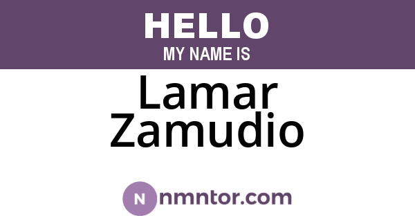 Lamar Zamudio