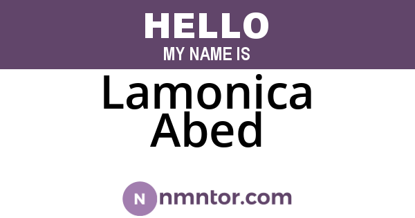 Lamonica Abed