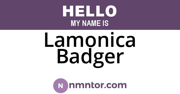 Lamonica Badger