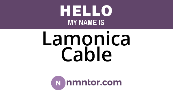 Lamonica Cable
