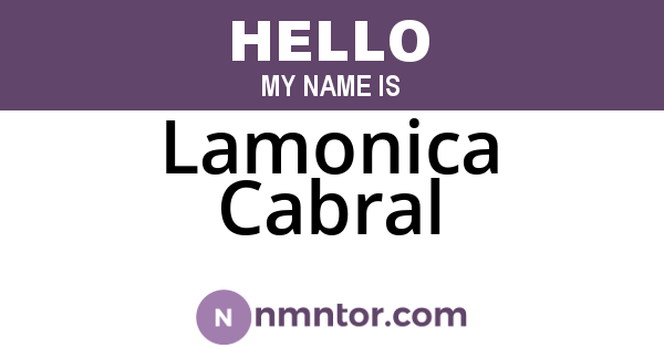 Lamonica Cabral