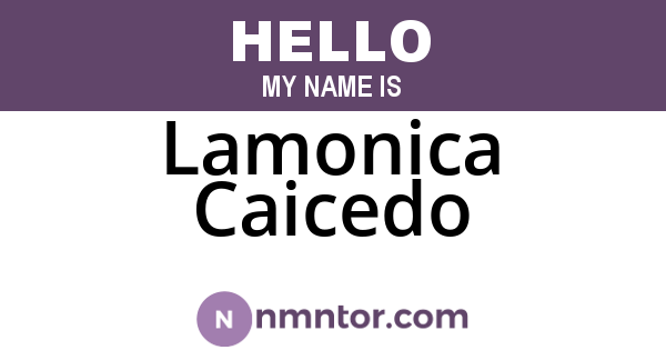 Lamonica Caicedo