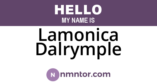 Lamonica Dalrymple
